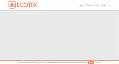 Desktop Screenshot of eco-tek.it